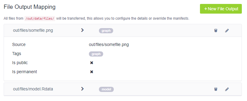 File output result screenshot